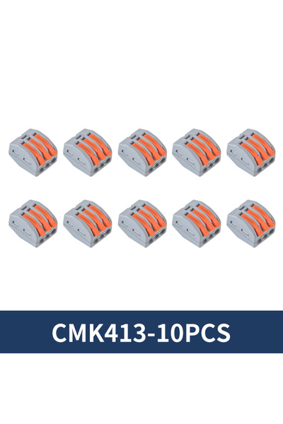 Choice3 CMK413-10Pcs Mini Quick Lever Wire Connector 2 3 5 Ports Compact Spli...