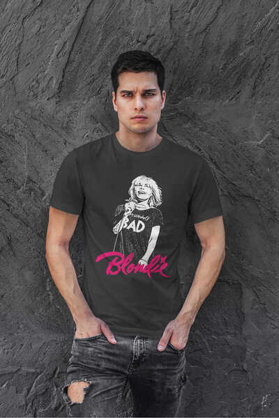 buzagi tasarım ürünleri Blondie Regular Fit Black Unisex T-Shirt