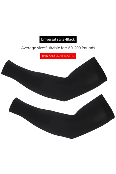 Choice black Ice Silk Sports Arm Sleeves Cycling Sun UV Protection Outdoor Tr...