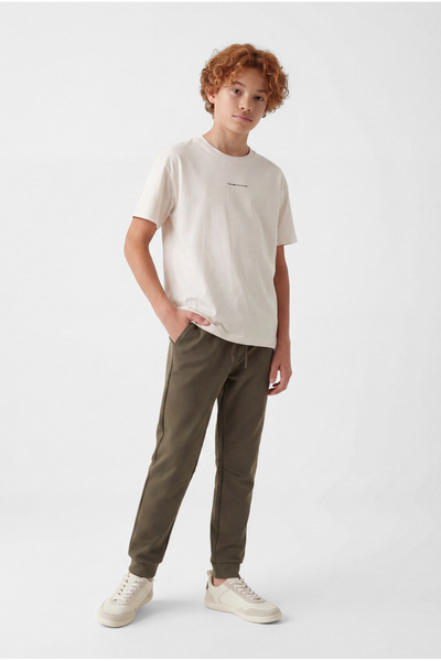 PAULMARK Αγορίστικο παντελόνι φόρμας με ελαστική μέση και κορδόνια