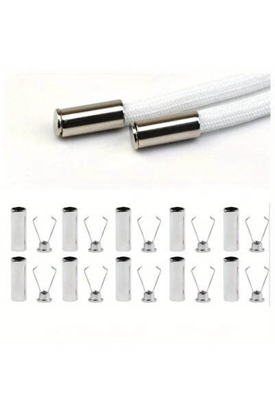 Choice12 10PC Silver 10pcs Heavy Duty Cord Locks Adjustable Metal Clips Secur...