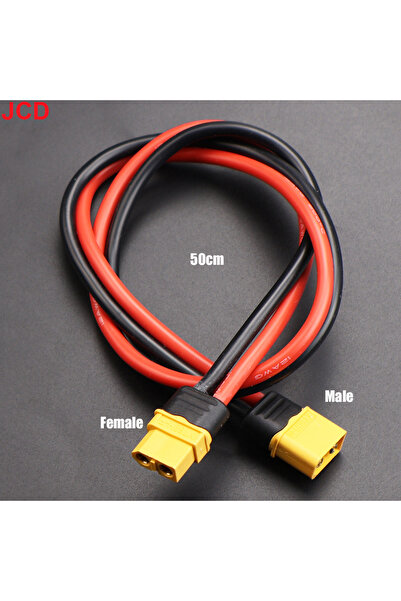 choice2 Male to Female 50cm JCD XT60 Male Female Connector Plug Set with Sili...