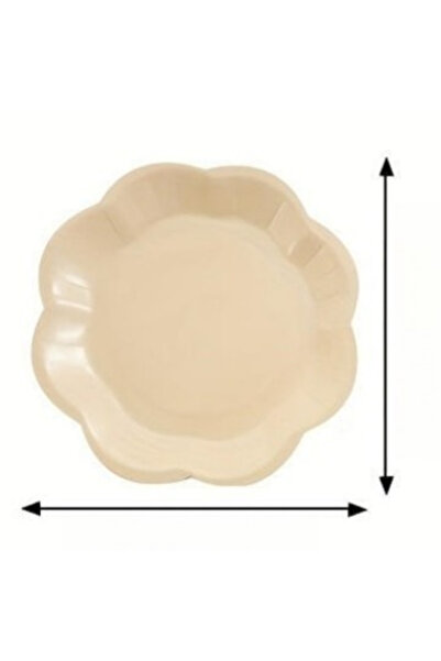 Choice6 9 بوصة 10 قطع أطباق ورقية بأربعة ألوان متدرجة بنية اللون لتزيين حفلات...