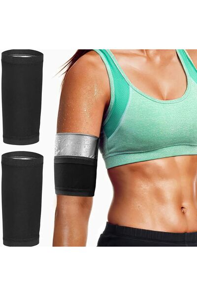 Choice زوج واحد من أربطة تنحيف الذراع الفضية مقاس L/XL، أربطة ضاغطة رياضية لل...