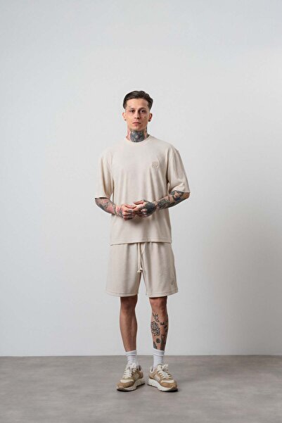 Respire Set de pantaloni scurți și tricou pentru bărbați, model Route 07, cu ...