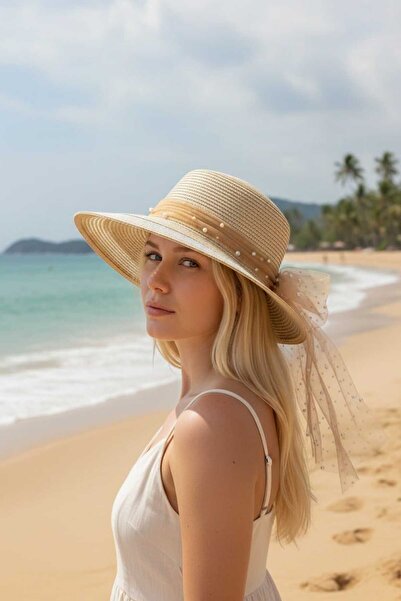 Aware Time Ψάθινο καπέλο μισού φεγγαριού