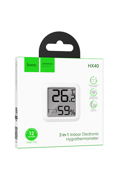 AUDIOX Ηλεκτρονικό Ρολόι Εσωτερικού Χώρου, HOCO (HX40), Οθόνη LCD, Χρόνος Ανα...