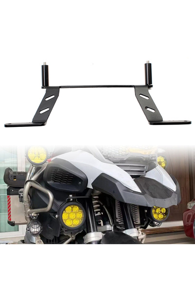 Choice Motorcycle Black Fog Light LED Bracket Auxiliary Light Holder For BMW ...