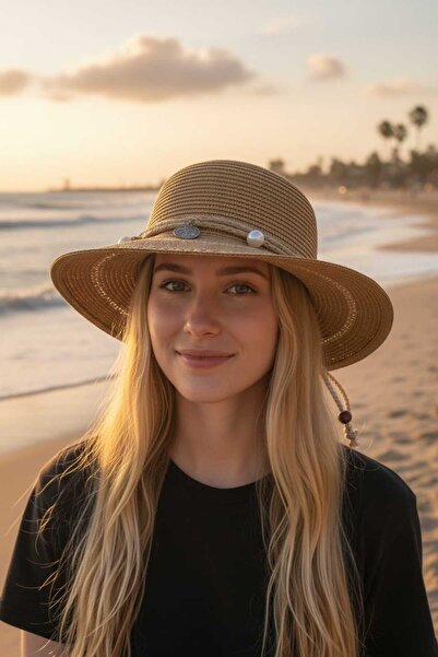 Aware Time Ψάθινο καπέλο μισού φεγγαριού