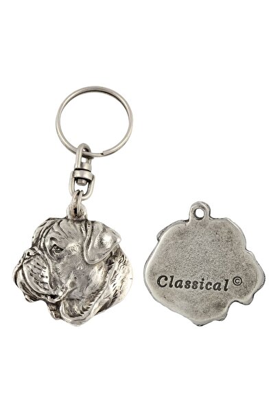 Art - Dog Bullmastiff II - Pandantiv câine placat cu argint, decorațiune pent...