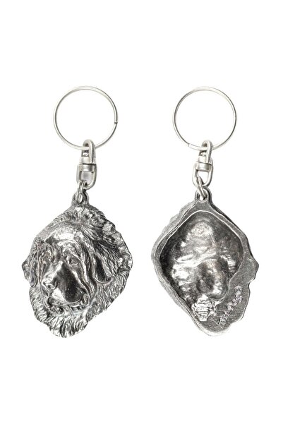 Art - Dog Mastiff Tibetan - Pandantiv câine placat cu argint, decorațiune pen...