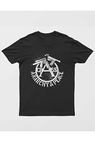 buzagi tasarım ürünleri Crass Regular Fit Black Unisex T-Shirt