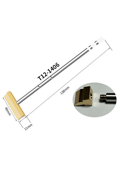 Choice1 رأس لحام من سلسلة T12 طراز 1406 قطعة واحدة لمحطة اللحام FX-951 وFX-95...