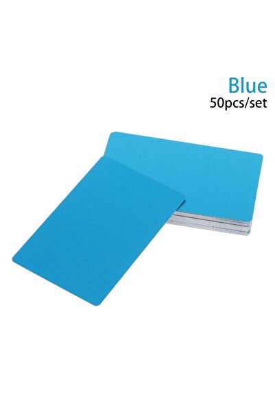 Choice blue 50Pcs Metal Business Cards Blank Name Laser Engraved DIY Aluminum...