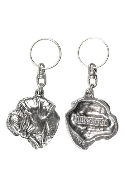 Art - Dog Bullmastiff - Pandantiv câine placat cu argint, decorațiune pentru ...