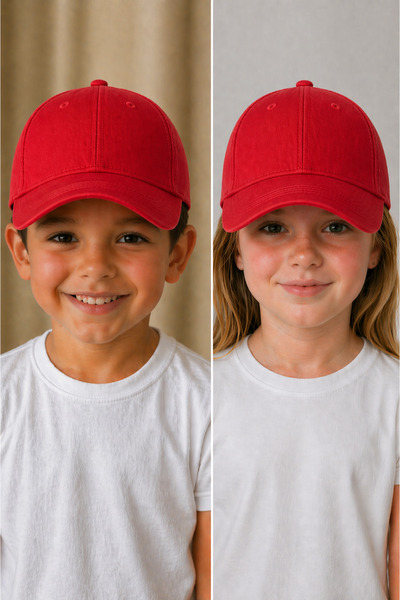 moda nokta Κορίτσι - Αγόρι Μαύρο Χρώμα Καπέλο Επίπεδο Καπέλο ΚΟΚΚΙΝΟ