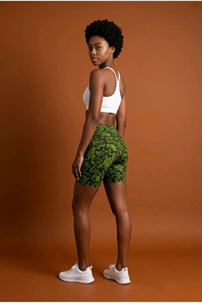 JOLT Ψηλόμεσο κολάν με σχέδιο Biker Γυναικείο αθλητικό κοντό κολάν που συσφίγ...