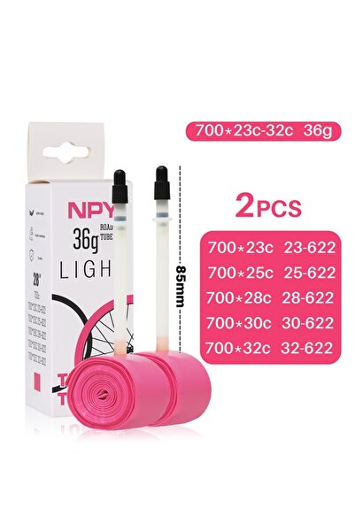 Choice10 صمام بريستا 700c 23-32C، قطعتان، 36 جرام، 85 ملم، أنبوب داخلي للدراج...