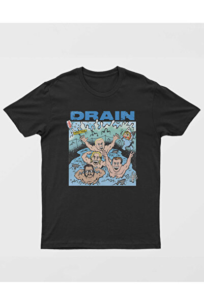 buzagi tasarım ürünleri Drain Regular Mold Black Unisex T-Shirt