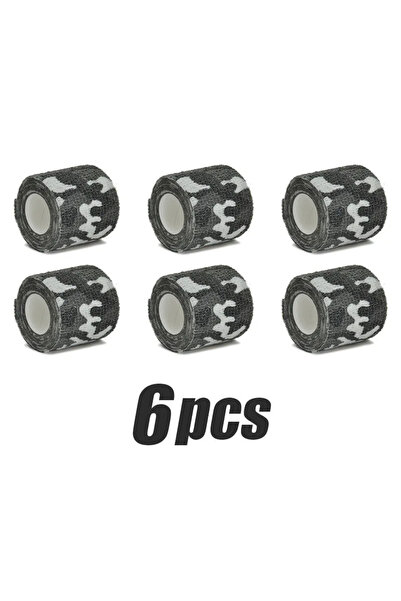 Choice14 2.5cmX4.8m 6Pc Black-white 6/10/15PCS 4.8m Tape Outdoor Hunting Camo...