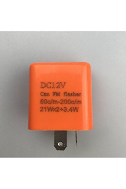 Choice1 orange 12V Speed Adjustable 2 Pin LED Electronic Flasher Relay for Mo...
