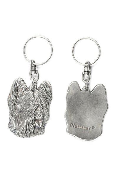 Art - Dog Briard, Berger de Brie - Pandantiv câine placat cu argint, decorați...
