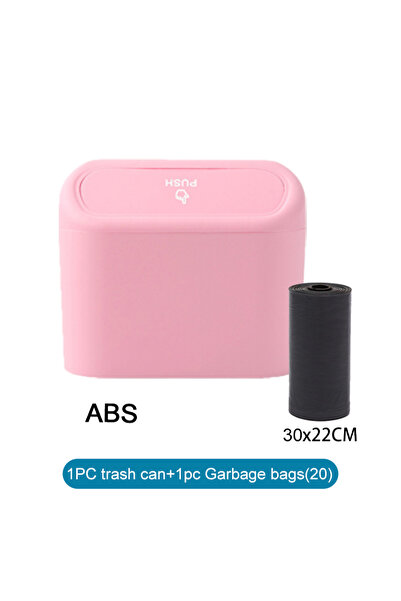 Choice6 Pink 1 1/2/3Pcs Car Trash Can (with Lid) Contains 60 (300) Garbage Ba...