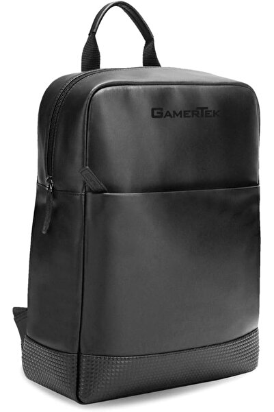 Gamertek Shadow 17-inch Gaming Laptop Backpack - Black, PU Leather, Protectiv...