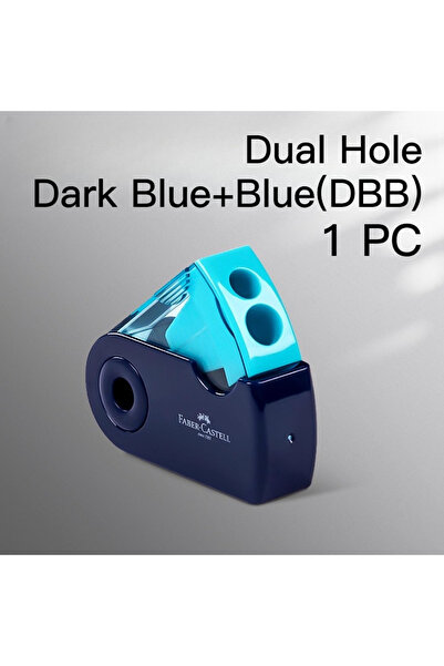 Choice1 Dark Blue Light Blue FABER-CASTELL Manual Mini Pencil Sharpener Dual-...