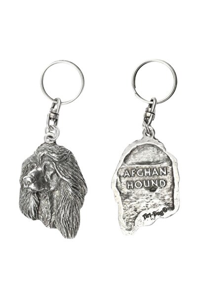 Art - Dog Câine Afghan - Pandantiv câine placat cu argint, decorațiune pentru...