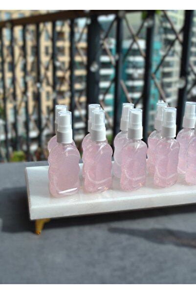 Qualitev 15 Adet Boğumlu Pet Şişe 50 ml Fısfıslı Sprey Şişe Kolonya Söz, Nişa...
