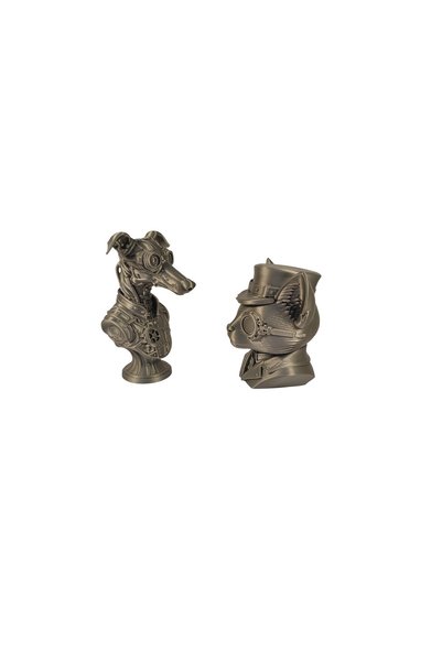 OEM Set Figurine SteamPunk II Dog and Cat