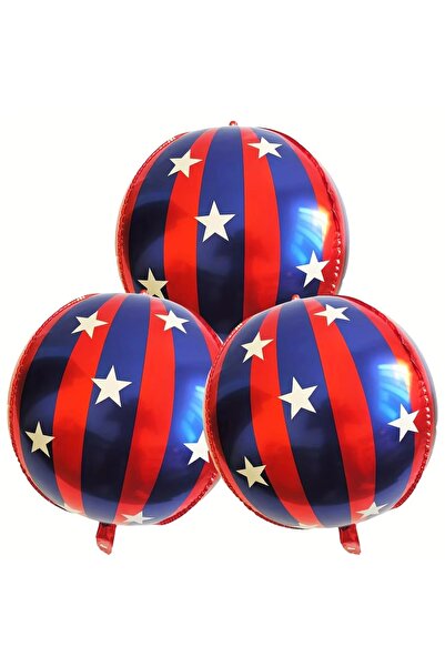 choice2 O 22Inch Hg9206-3 3 Pcs 22 Inch 4D Striped Star Aluminum Film Balloon...