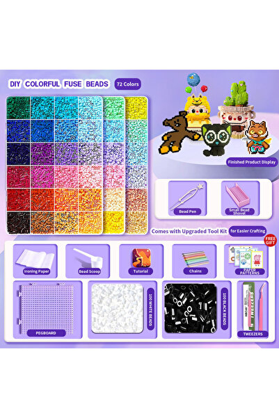 Choice5 Bean set in 72 Pindou handmade DIY bean set tools for boys and girls,...