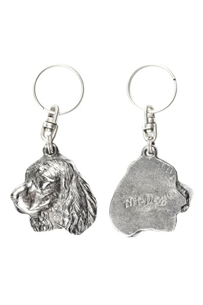 Art - Dog Welsh Springer Spaniel - Pandantiv câine placat cu argint, decorați...