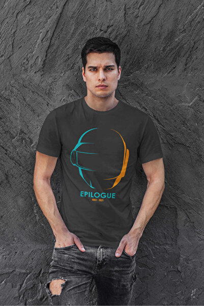 buzagi tasarım ürünleri Daft Punk Regular Fit Black Unisex T-Shirt