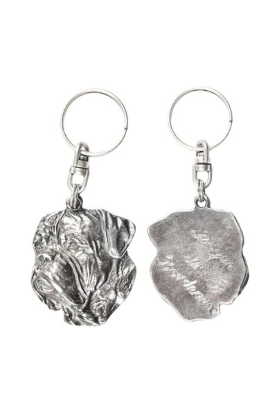 Art - Dog Dogue de Bordeaux - Pandantiv câine placat cu argint, decorațiune p...
