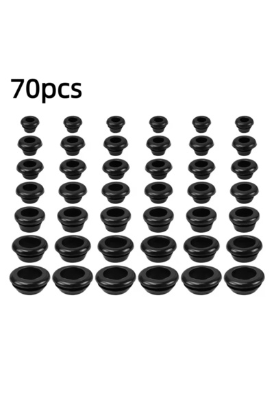 Choice 70pcs 70Pcs Grommet Kit Cable Wire Hole Grommets for Automotive Wiring...