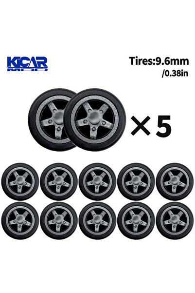 Choice10 TY70942 1/64 Model Q Car Wheels with Detachable Slicks Tires for Toy...