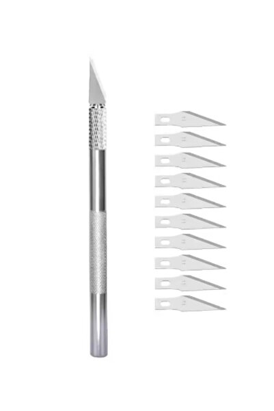 Choice4 silver Engraving Cutter with Blade Metal Handle, Craft Carving, Sculp...