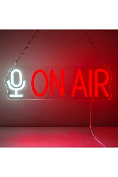 Slasa ON AIR LED Neon Sign 20x40 cm Multicolor Light 6mm Acrylic Base Recordi...