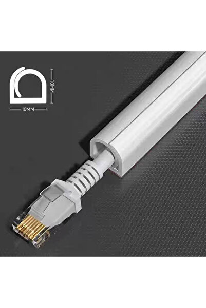 Choice3 غطاء كابلات أرضية مرن من البولي فينيل كلوريد (PVC) بطول 3 متر، أبيض، ...