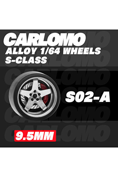 Choice20 إطارات وعجلات سبائكية S02-A Carlomo S-Class بمقياس 1/64 مع مجموعة أق...