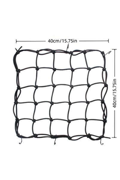 Choice1 Black 40cm Elastic Motorcycle Cargo Net , Elastic Luggage Mesh Nets f...