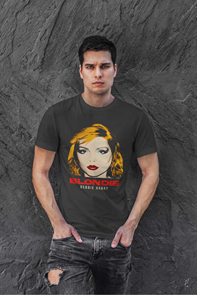 buzagi tasarım ürünleri Blondie Regular Fit Black Unisex T-Shirt