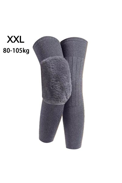 Choice9 Grey XXL-Hairy- New Plus Velvet Winter Knee Pads Universal Windproof ...