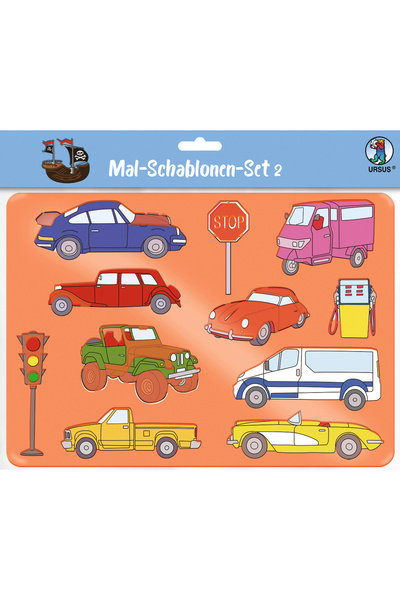 URSUS Set de 6 șabloane - Mijloace de transport