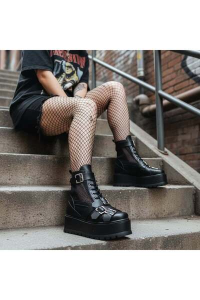 Tress Fashion Women's Black Summer Boots - Model Saga Summer S