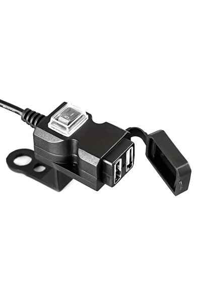 Choice 1set 1pcs Motocycle Dual USB Charger Adapter Rearview Mirror Waterproo...