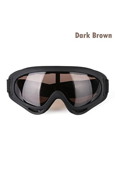 Choice dark brown Outdoor Sports Sunglasses Dustproof Moto Cycling Glasses fo...